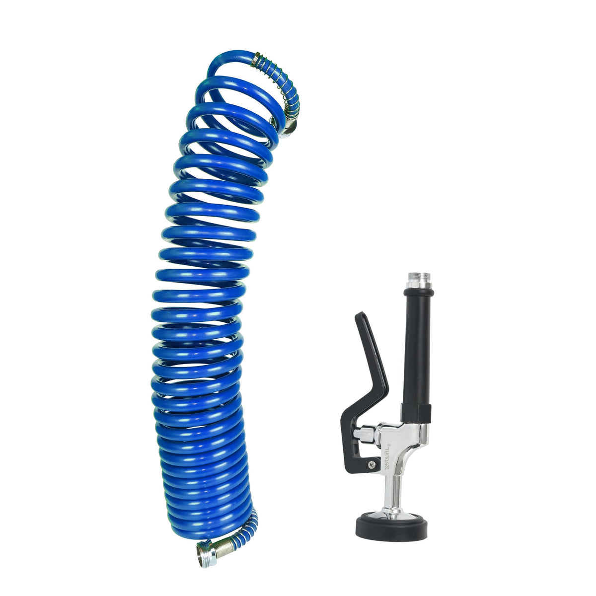 Zephyr Pet Wash Recoil Hose with Soft Spray GentleFlow Gun (10 mm × 8 M) Compact Recoil Hoses