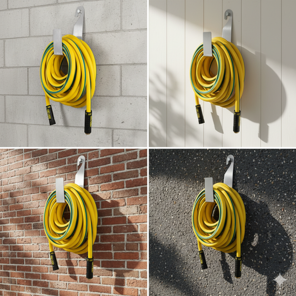 Zephyr L-Shape Metal Hose Organizer Clip-on Hanger Pet Wash Accessories