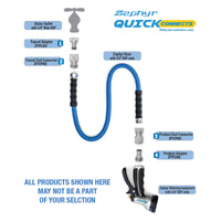 Zephyr Quick Connects – Female Universal Coupler (Silver) – For Easy Hose Connections thumbnail