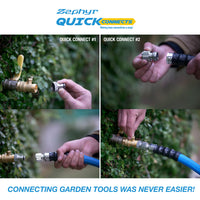 Zephyr Quick Connects Faucet-Hose Combo (Silver) – Effortless Setup for Watering Systems thumbnail