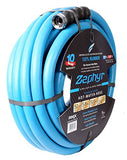 Zephyr Next-Gen Garden Hose (5/8" x 50ft, Blue) – Ultra-Light and Durable Rubber Design
