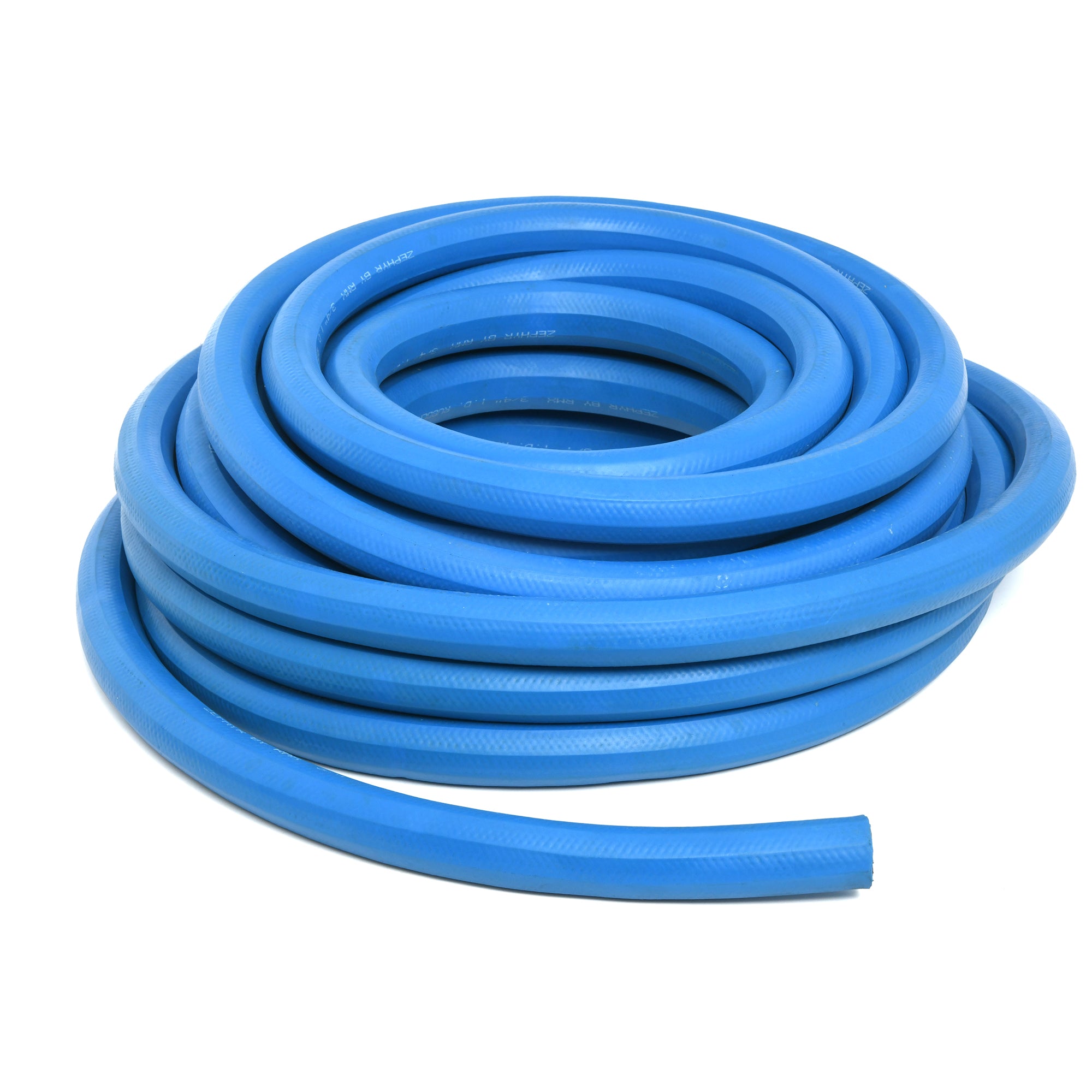 Zephyr Next-Gen Rubber Garden Hose (3/4" x 50", Ultra-Light yet Super-Strong, No Fittings)