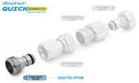 Zephyr Quick Connects – Male Universal Plug (Silver) for Leak-Free Connections thumbnail