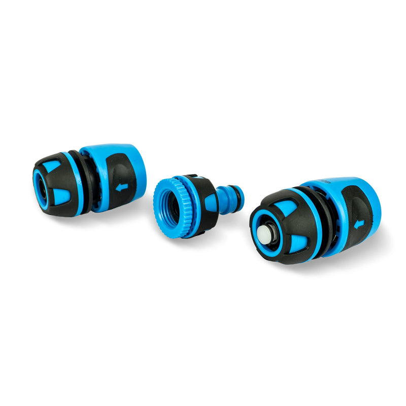 Zephyr Quick Connects Complete 4-Piece Kit for 13mm PVC Hose Pet Wash Accessories