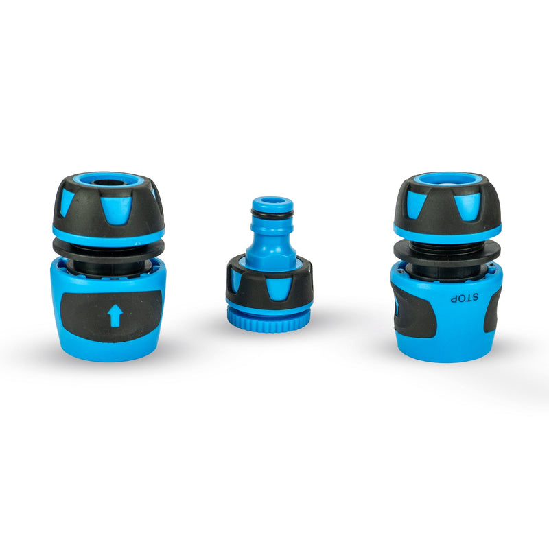 Zephyr Quick Connects Complete 4-Piece Kit for 13mm PVC Hose Pet Wash Accessories