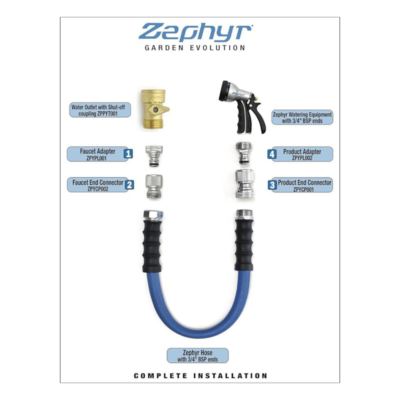 Zephyr Metal Shut-Off Tap, Bronze, Oil-Rubbed Finish – Precise Water Flow Control for Any Faucet