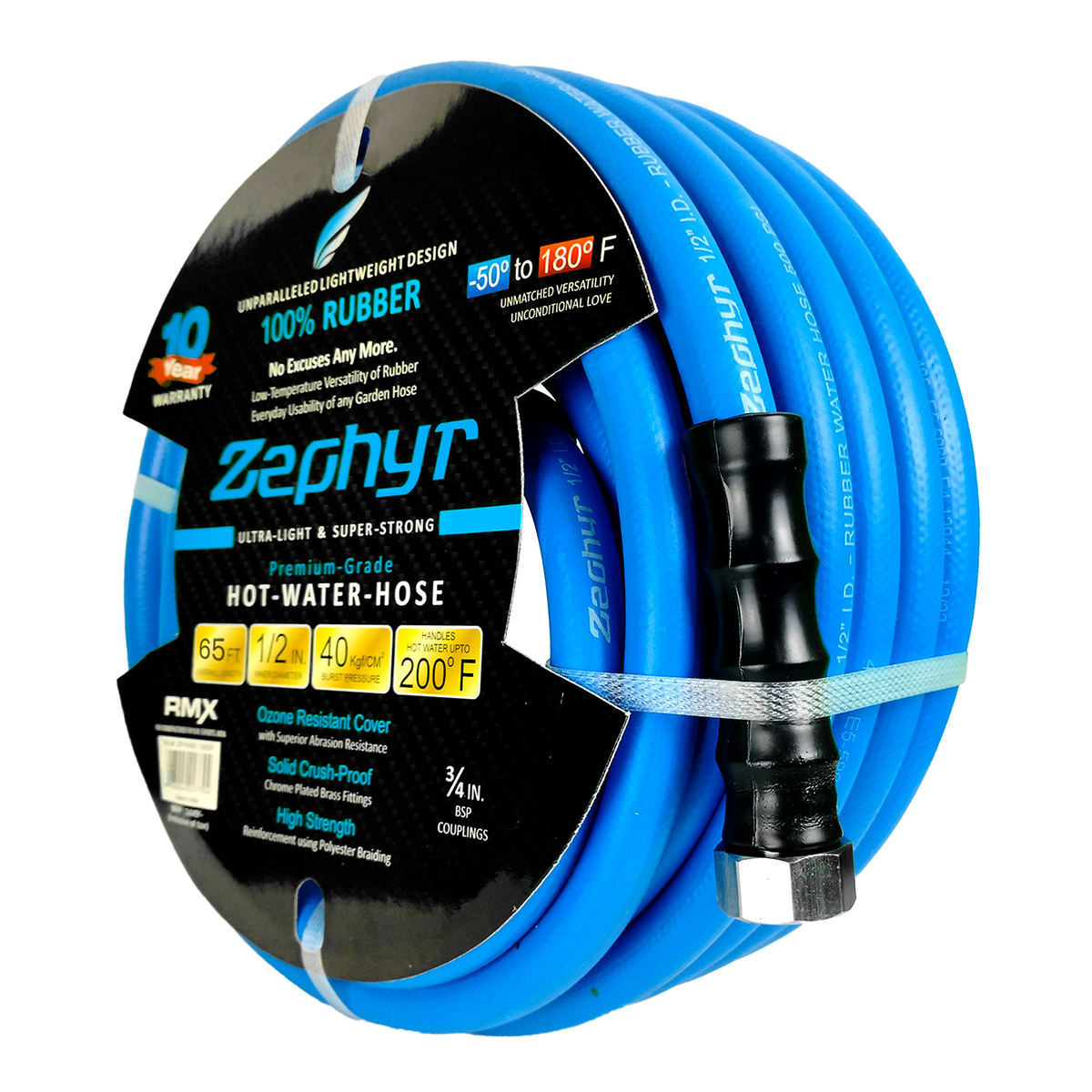 Hot-n-Cold Garden Hose -Packaged With Fittings - 13mm