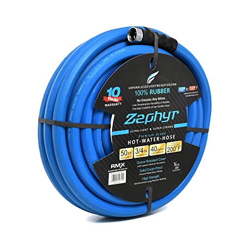 Zephyr Next-Gen Rubber Garden Hose 3/4" (19MM) – Flexible and Lightweight for Home Gardening , Car Washing & Flowering Plants.