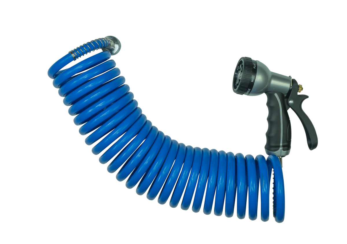 Zephyr Wall Mount Pre Rinse Unit with PU Water Hose Recoil10mm x 8Mtr & 12’’ Spout for Pet wash Pet Wash Accessories
