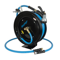 Zephyr Pet Wash Auto Retractable Metal Hose Reel for Home & Outdoor (19mm × 15 M) - Black thumbnail