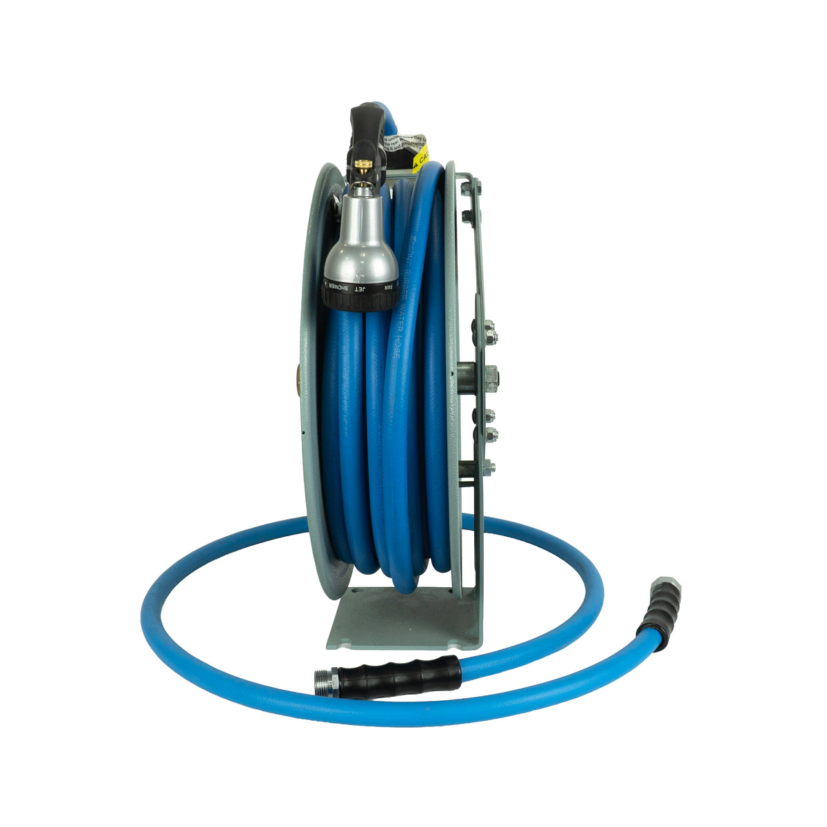 Zephyr Heavy-Duty Auto-Retractable Garden Water Hose Reel – Grey – Built for High-Performance Watering