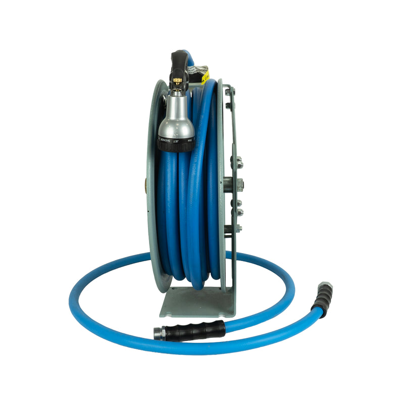 Zephyr Heavy-Duty Auto-Retractable Garden Water Hose Reel – Grey – Built for High-Performance Watering