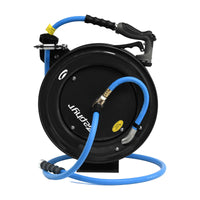 Zephyr Pet Wash Auto Retractable Metal Hose Reel for Home & Outdoor (13mm × 15 M) - Black thumbnail