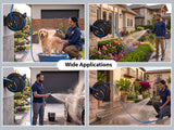 Zephyr Retractable Water Hose Reel with Spray Gun (Heavy-Duty | Multiple Colors)