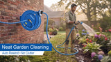 Zephyr 13MM Heavy-Duty Auto-Retractable Water Hose Reel – Built for Tough Cleaning , Car Washing and Gardening Tasks
