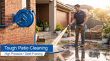 Zephyr 13MM Heavy-Duty Auto-Retractable Water Hose Reel – Built for Tough Cleaning , Car Washing and Gardening Tasks