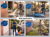 Zephyr 13MM Heavy-Duty Auto-Retractable Water Hose Reel – Built for Tough Cleaning , Car Washing and Gardening Tasks