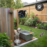 Zephyr Pet Wash Auto Retractable Metal Hose Reel for Home & Outdoor (19mm × 15 M) - Black thumbnail