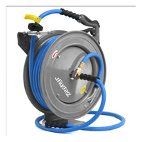 Zephyr Pet Wash Auto Retractable Metal Hose Reel for Home & Outdoor (19mm × 15 M) - Grey thumbnail