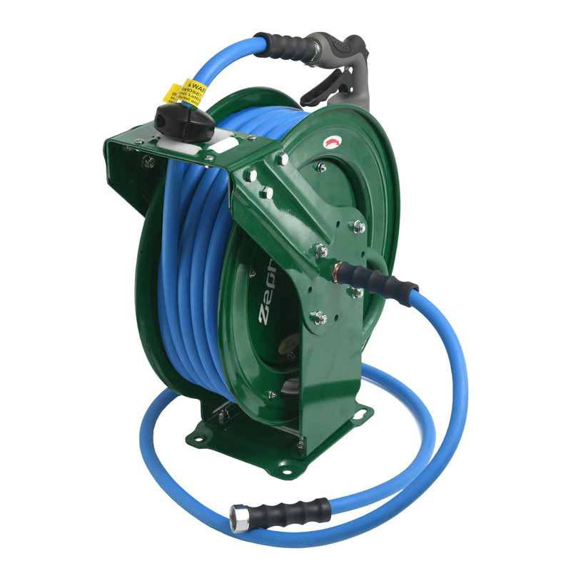Auto Retractable Heavy Duty Large Hose Reel 19mm/ 3/4" with Rubber Hose green