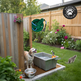 Zephyr Pet Wash Auto Retractable Metal Hose Reel for Home & Outdoor (19mm × 15 M) - Green Pet Wash Hose Reel
