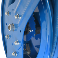 Zephyr Pet Wash Station Auto-Retractable Metal Hose Reel with GentleFlow Shower Gun (19mm × 10M), Handles Hot & Cold Water thumbnail