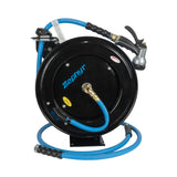 Zephyr Retractable Water Hose Reel with Spray Gun (Heavy-Duty | Multiple Colors)