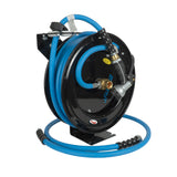 Zephyr Retractable Water Hose Reel with Spray Gun (Heavy-Duty | Multiple Colors)