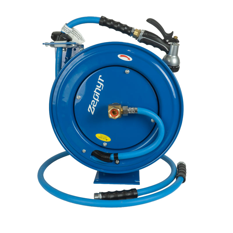 Zephyr 13MM Heavy-Duty Auto-Retractable Water Hose Reel – Built for Tough Cleaning , Car Washing and Gardening Tasks