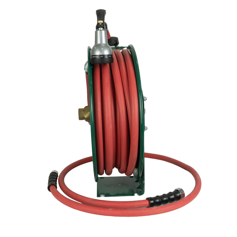 Zephyr Retractable Water Hose Reel with Spray Gun (Heavy-Duty | Multiple Colors)