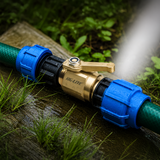 Zephyr Thumb Valve – Water 3/4" BSP Heavy-Duty Brass Hose Shut-Off Valve