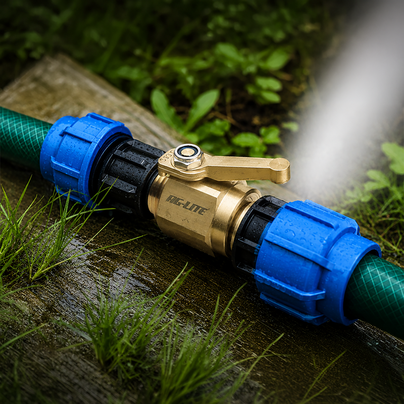 Zephyr Thumb Valve – Water 3/4" BSP Heavy-Duty Brass Hose Shut-Off Valve