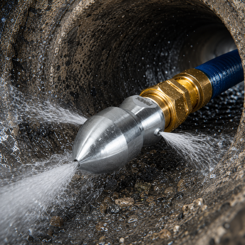Zephyr Drain Blaster 3/4" BSP – Heavy-Duty Stainless Steel High-Pressure Drain Cleaning Nozzle