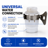 Zephyr Water Tap Connector – Universal Adjustable Faucet to 3/4" BSP Hose Adapter