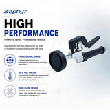 Zephyr Heavy-Duty Pre-Rinse Sprayer (Flat-Head) – Ideal for Kitchens and Commercial Cleaning