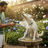 Zephyr Pet Bath Hose for Home Grooming with GentleFlow Shower Nozzle for Dogs & Cats (13 mm x 8 Mtr) thumbnail