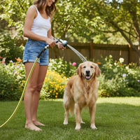 Zephyr All in One PET Wash Bundle with Hose, 9-Mode Shower Nozzle & Hose Hanger for Home & Garden (19mm × 30M) thumbnail